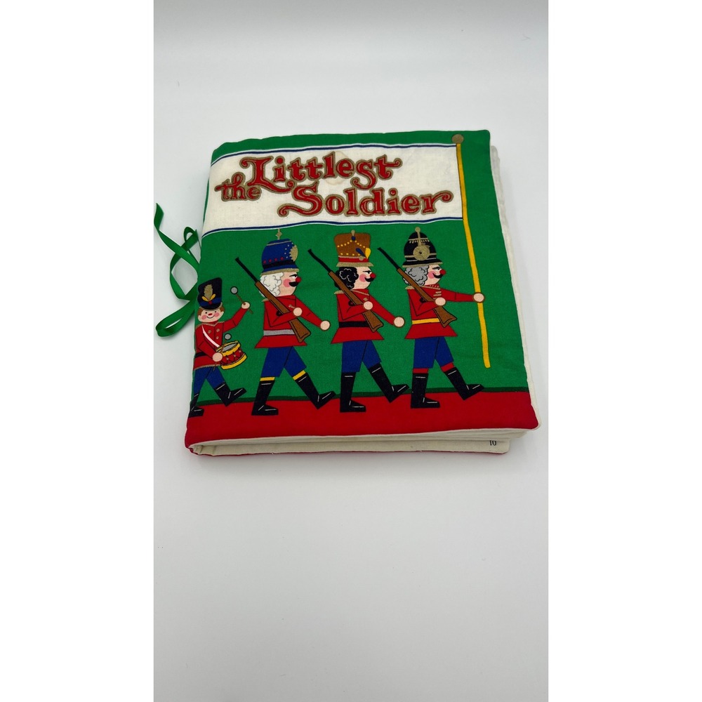 Vintage The Littlest Soldier Soft Cloth Book Toy Soldier Christmas Story 1980s